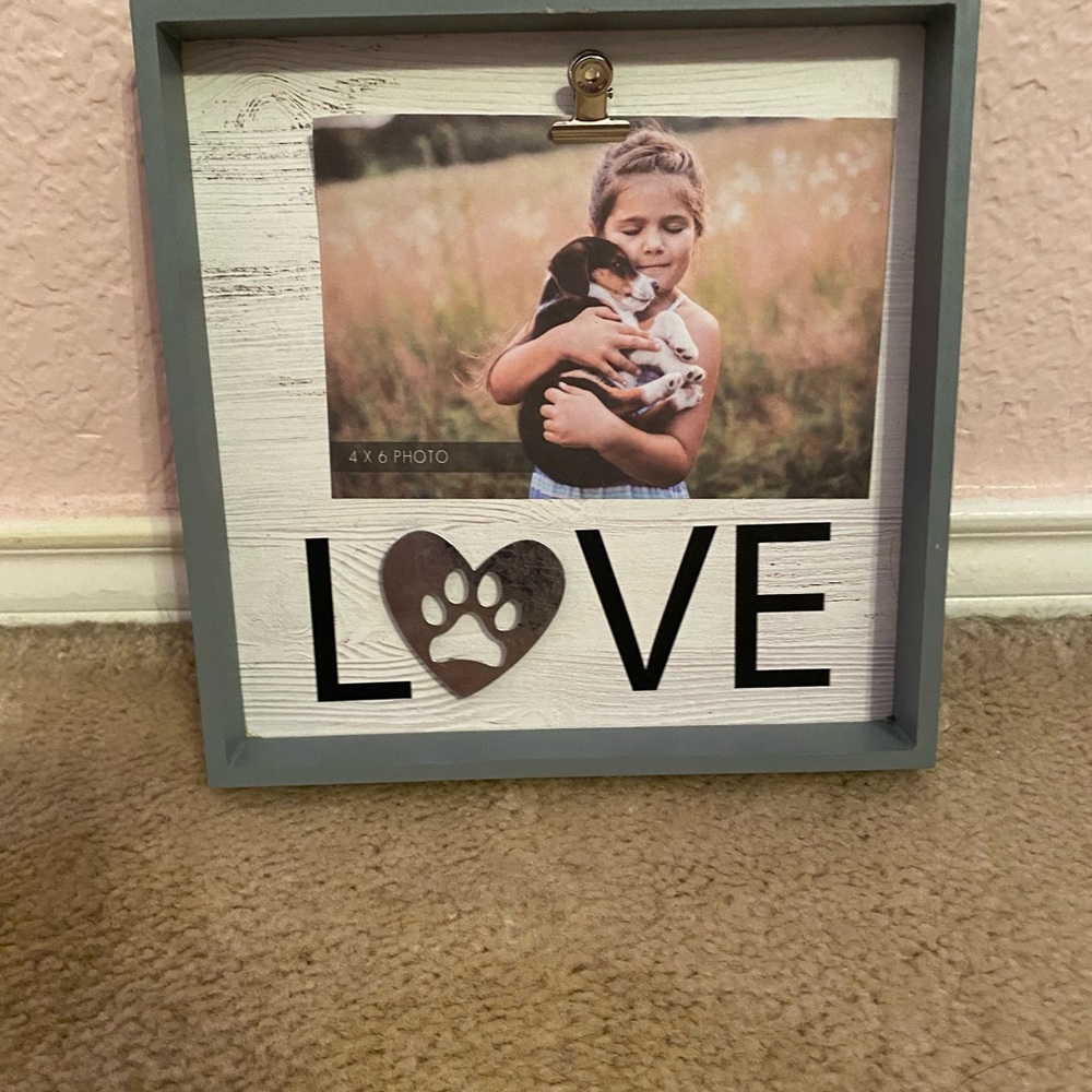 Dog lover picture frame